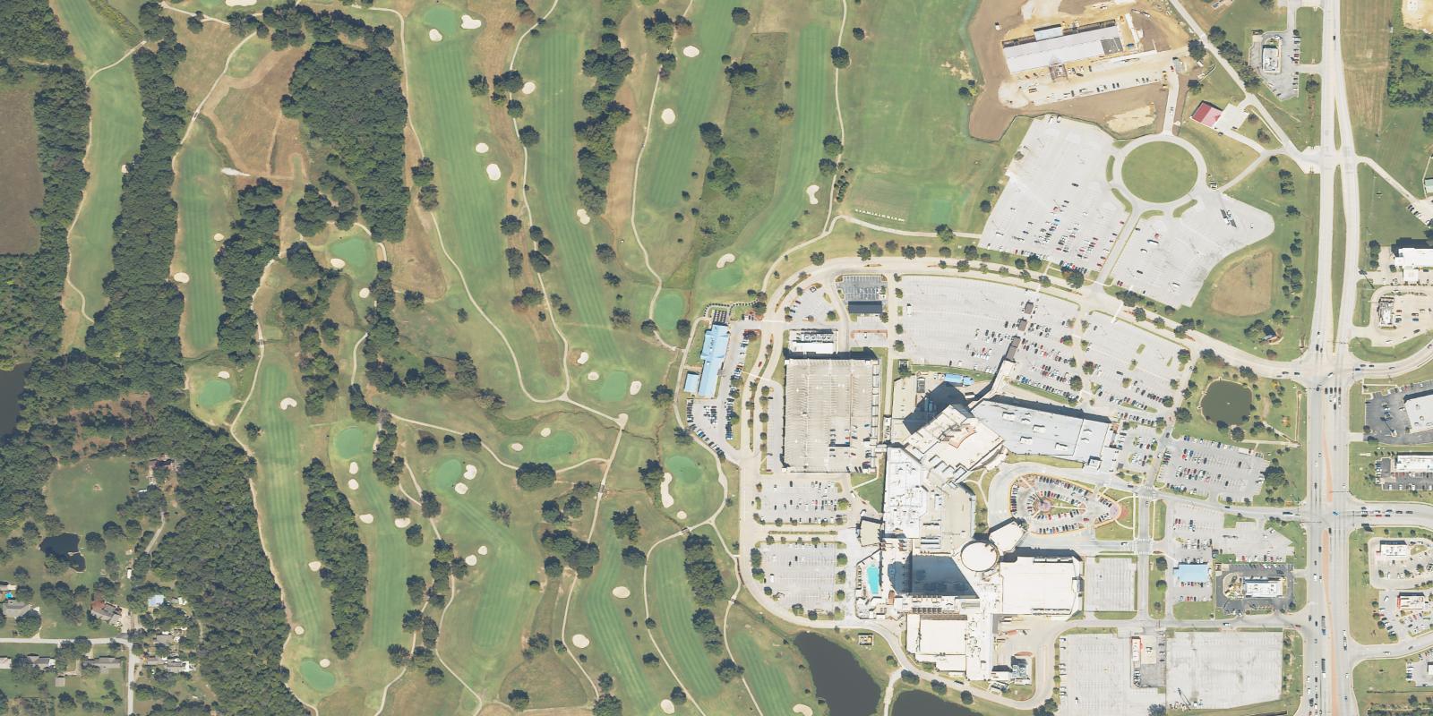 Satellite view of Cherokee Hills Golf Club
