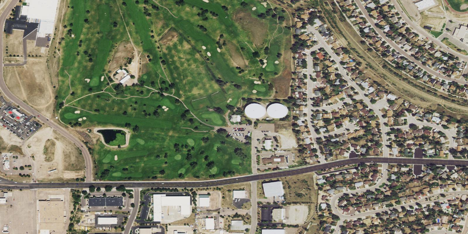 Satellite view of Cherokee Ridge Golf Club
