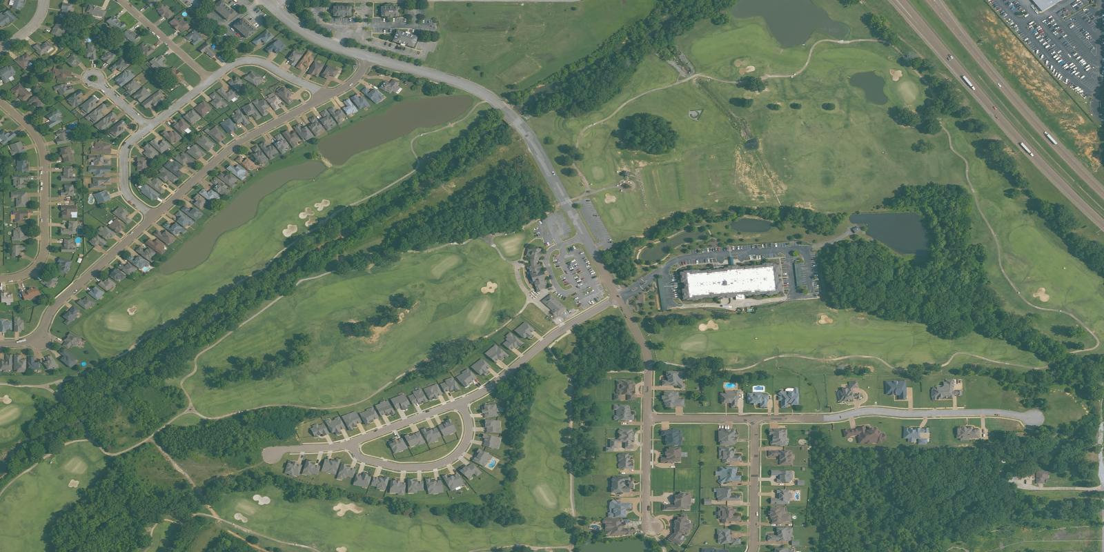 Satellite view of Cherokee Valley Golf Course