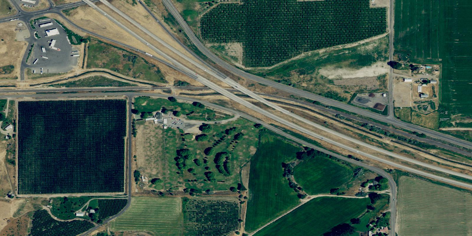 Satellite view of Cherry Hill Golf Course