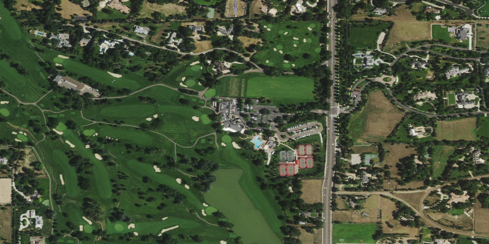 Satellite view of Cherry Hills Country Club