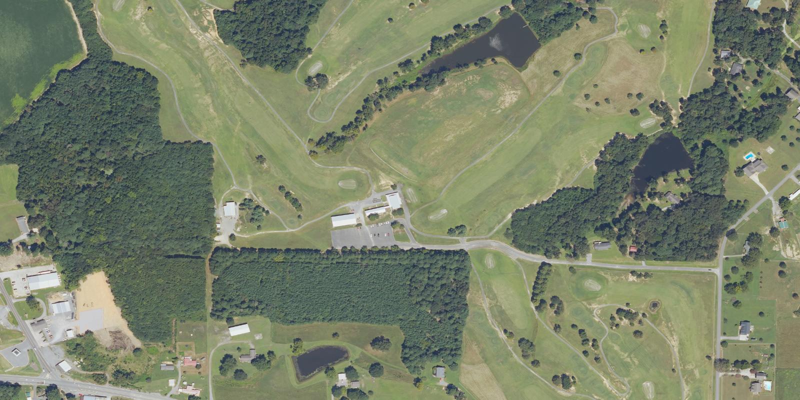 Satellite view of Chesley Oaks Golf Course