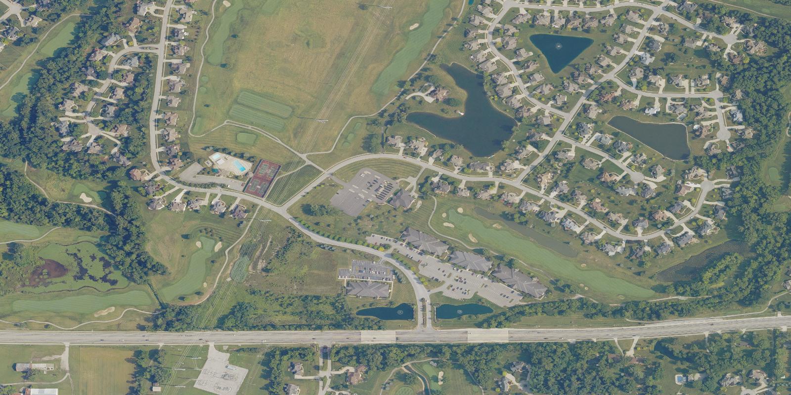 Satellite view of Chestnut Hills Golf Club