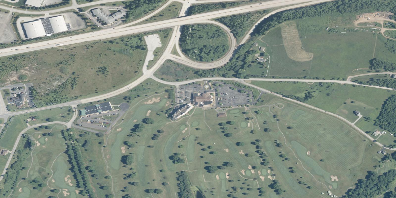 Satellite view of Chestnut Ridge Country Club