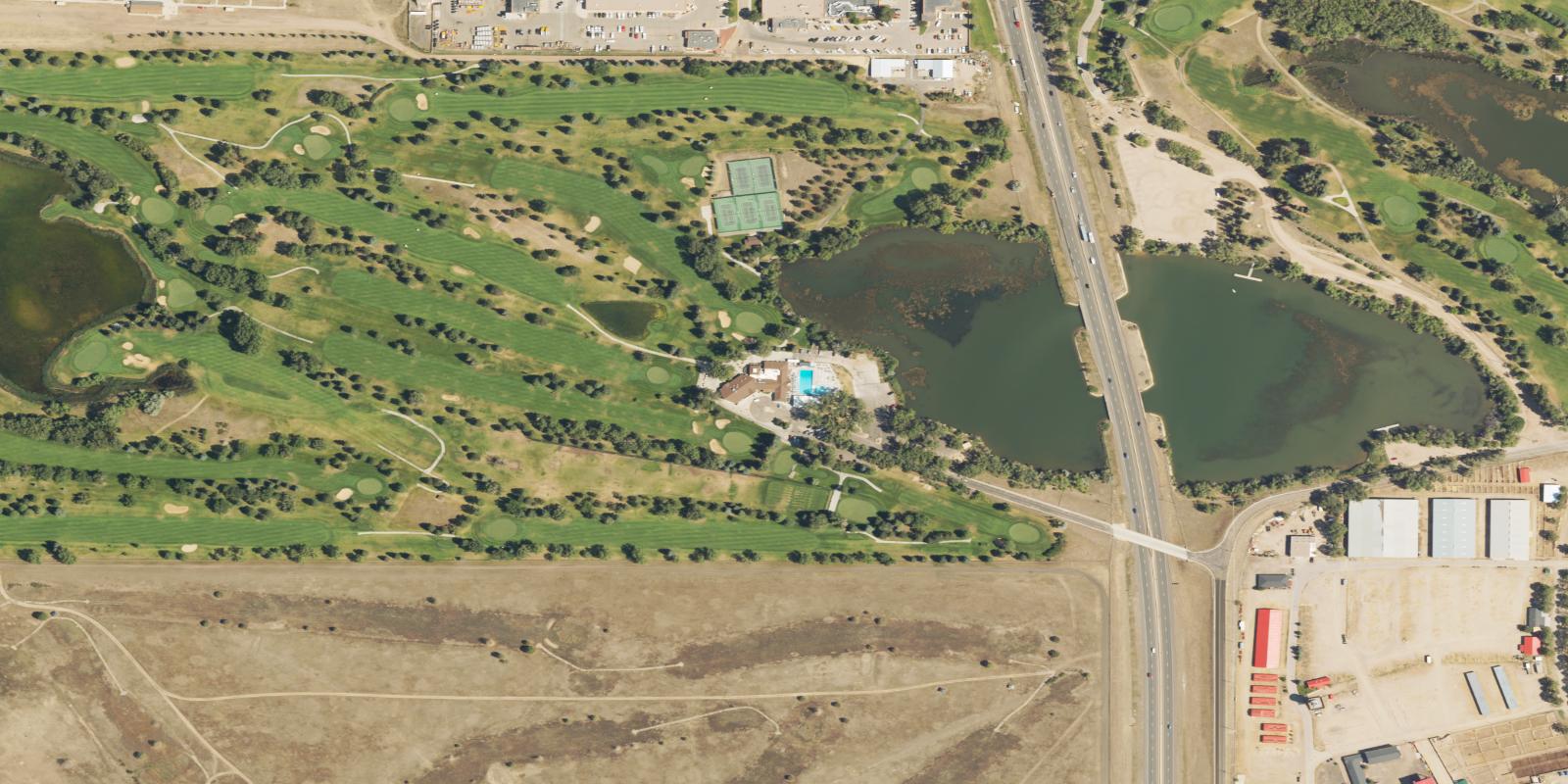 Satellite view of Cheyenne Country Club
