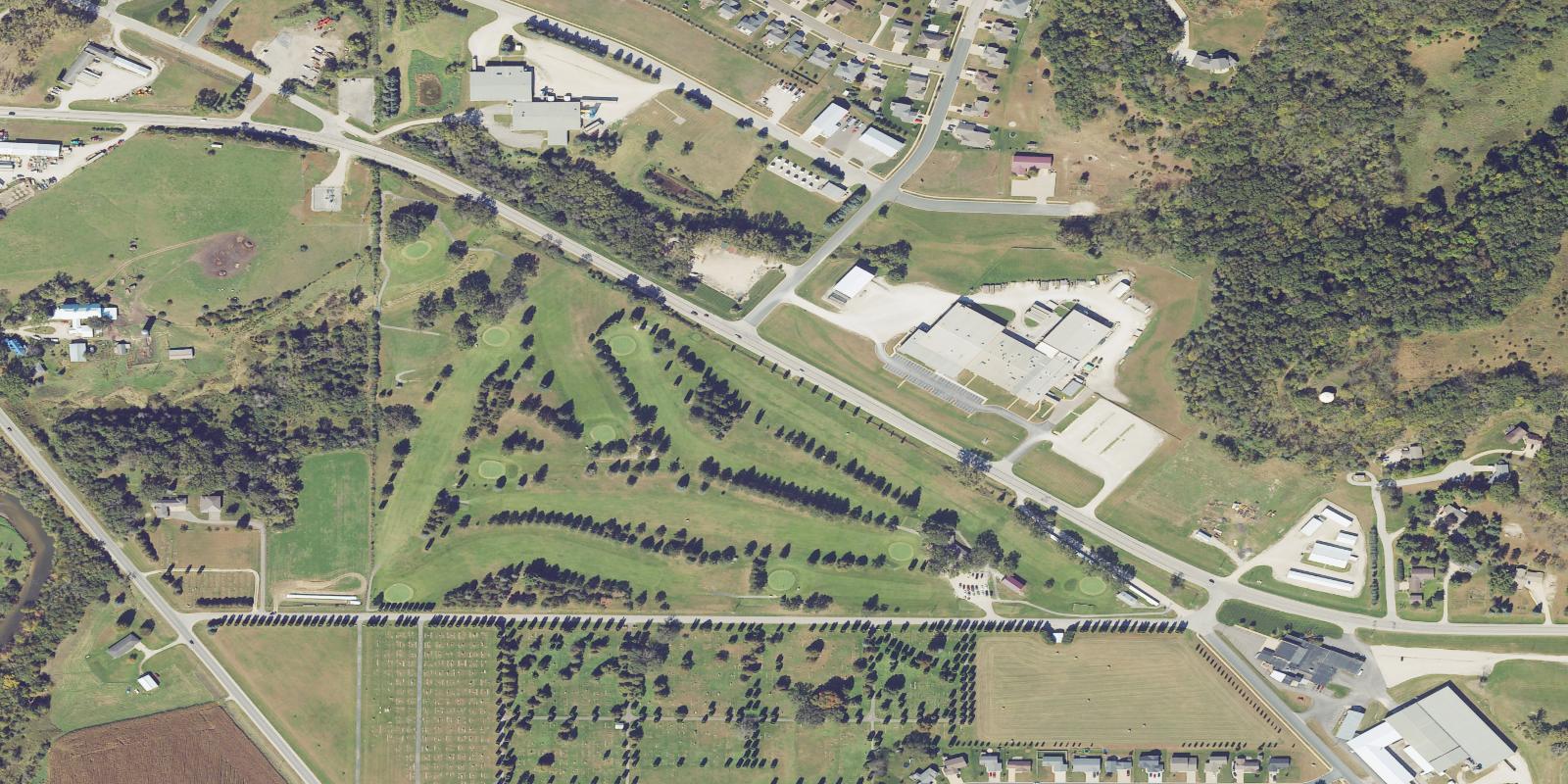 Satellite view of Chosen Valley Golf Club