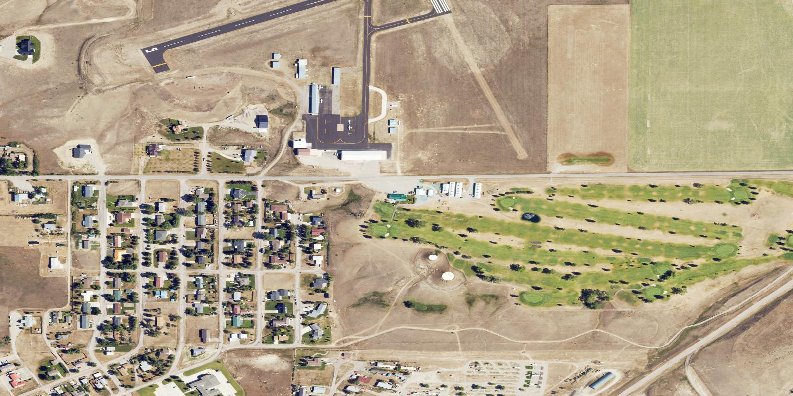Satellite view of Choteau Country Club