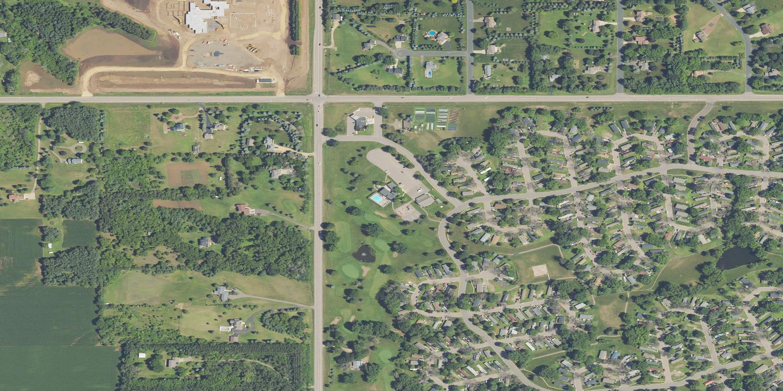 Satellite view of Cimarron Park Golf Course