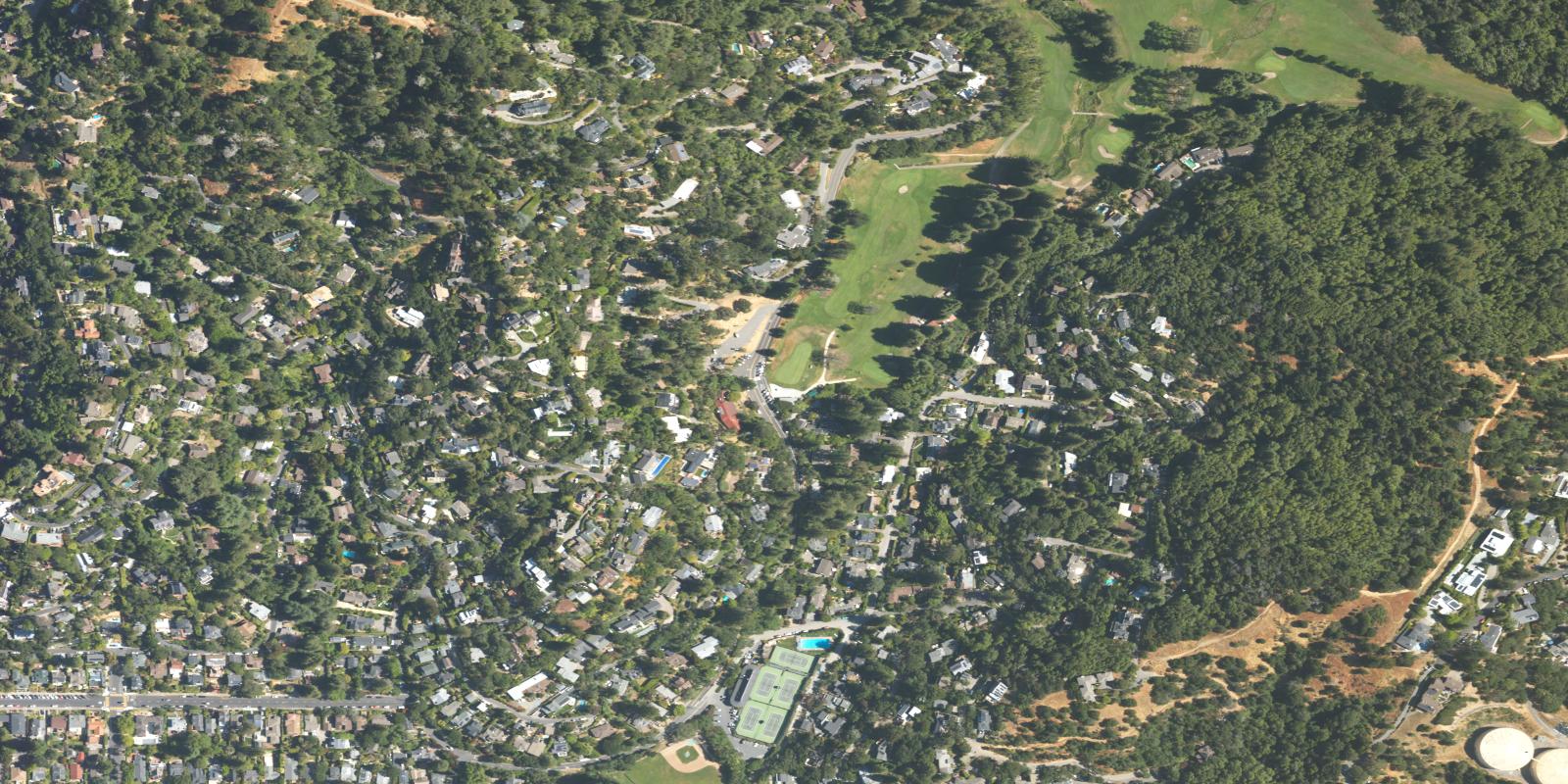 Satellite view of City of Mill Valley Golf Course