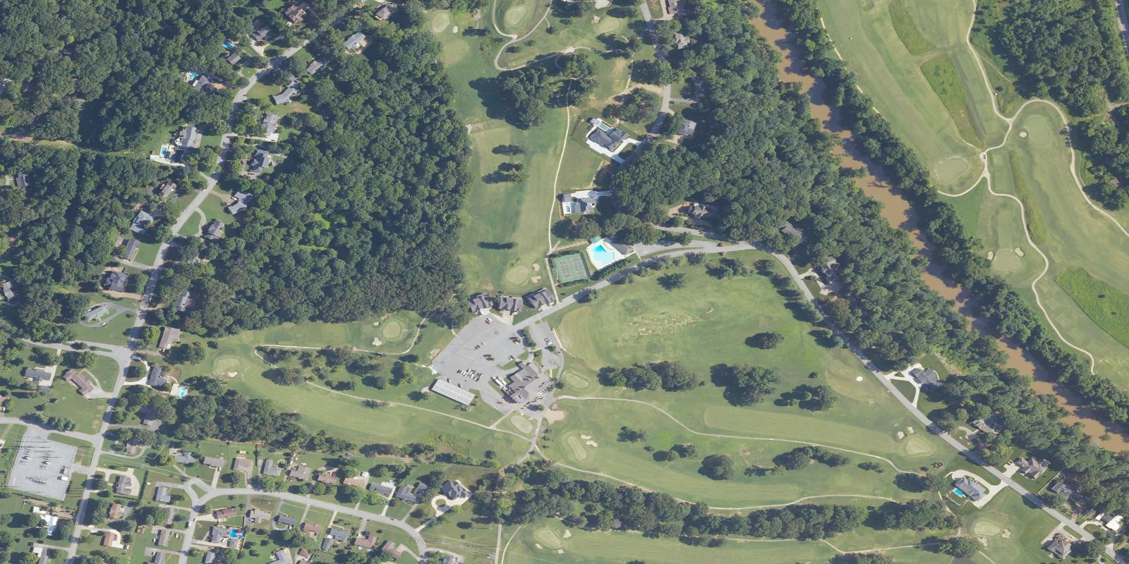 Satellite view of Clarksville Golf & Country Club