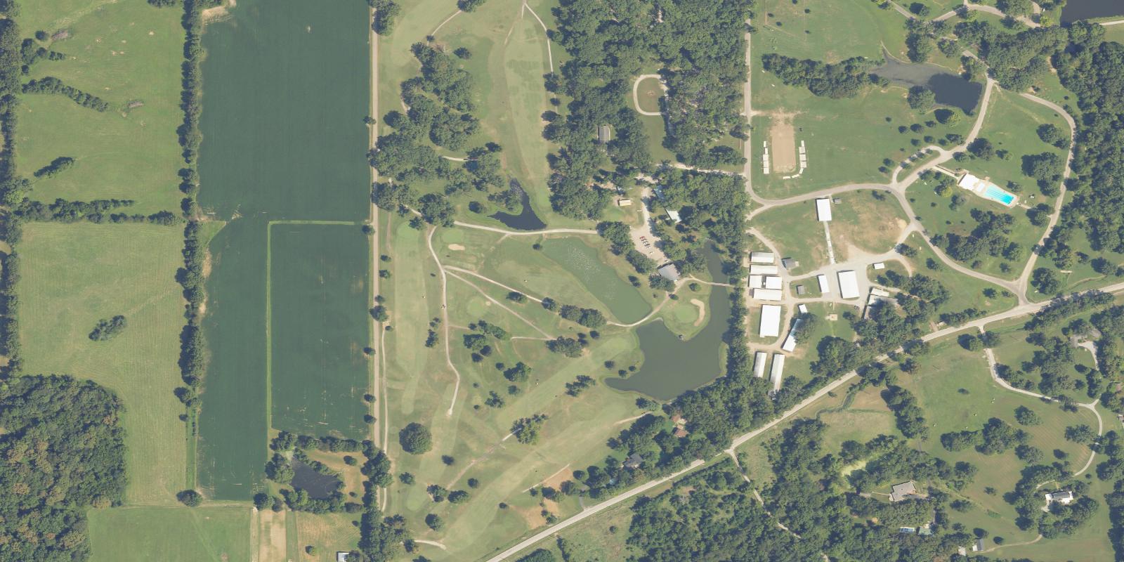 Satellite view of Clay County Country Club