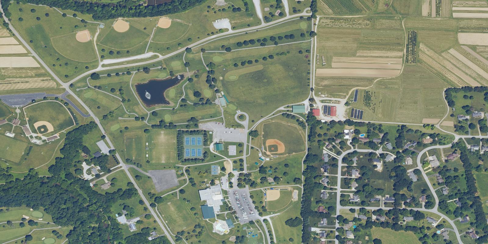 Satellite view of Clear Creek Golf Center- Executive Course
