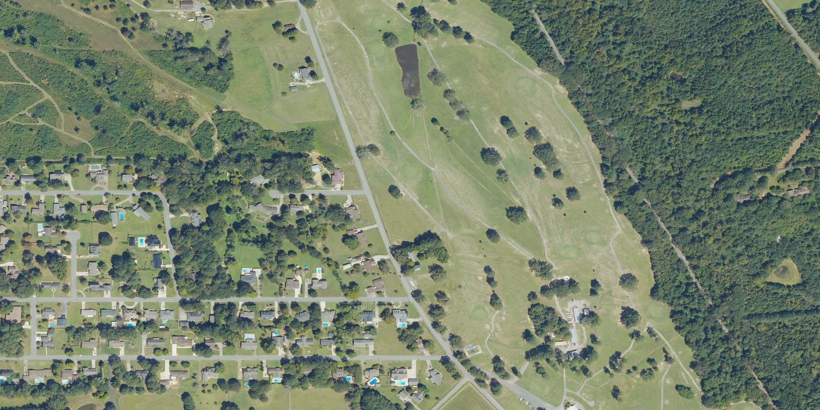 Satellite view of Clear Creek Golf Club