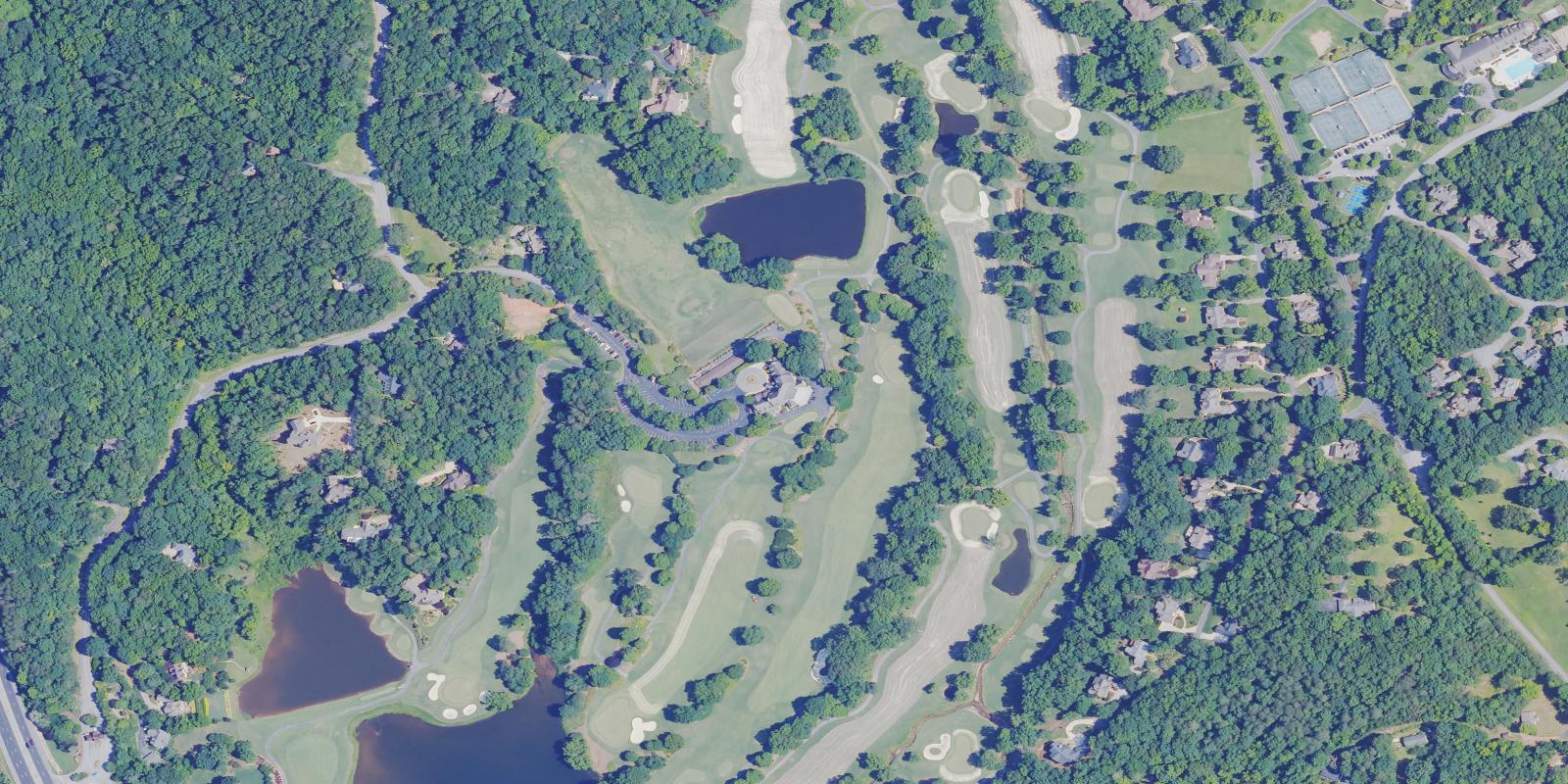 Satellite view of Cliffs Valley Golf Course