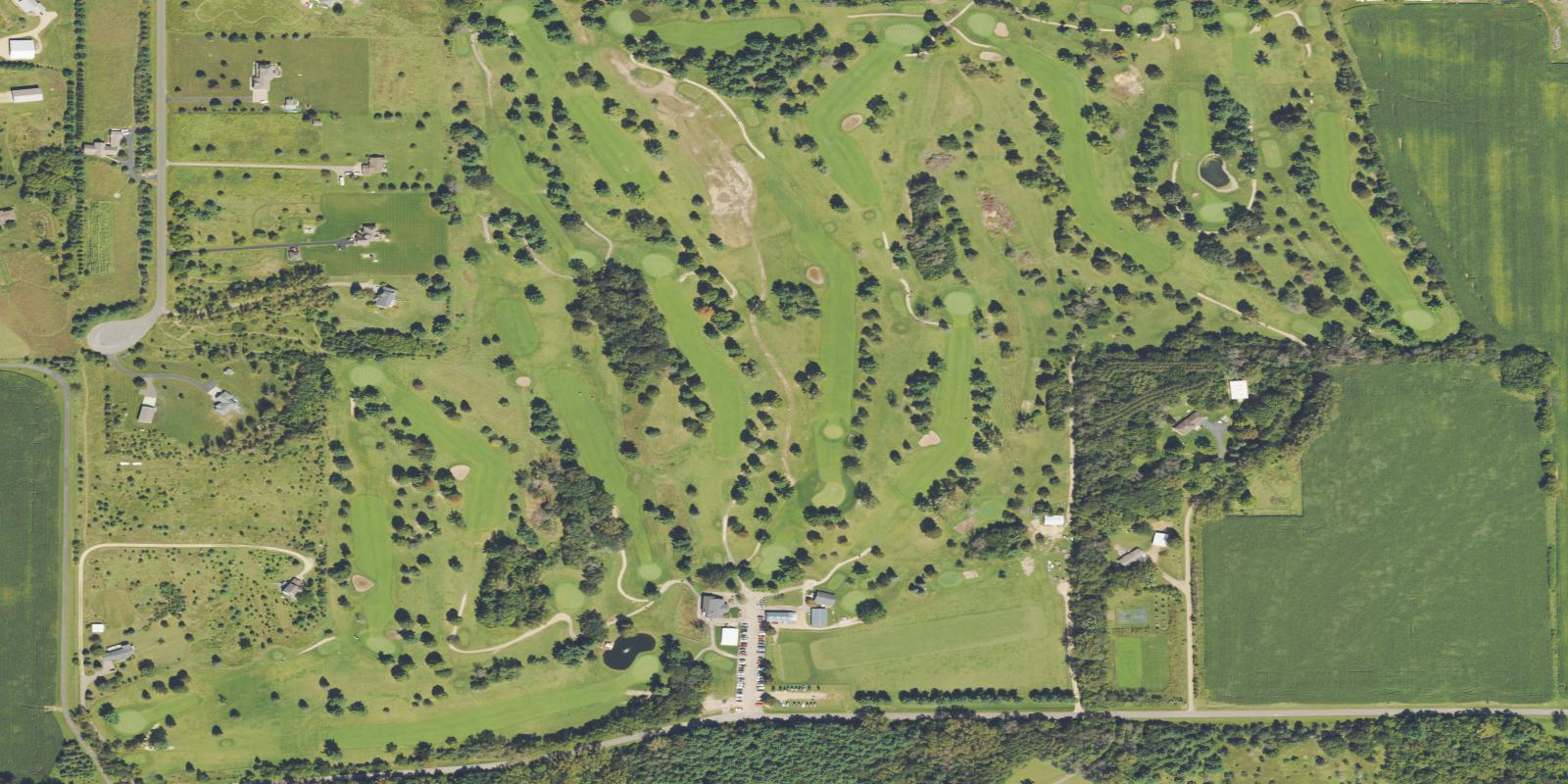 Satellite view of Clifton Hollow Golf Club