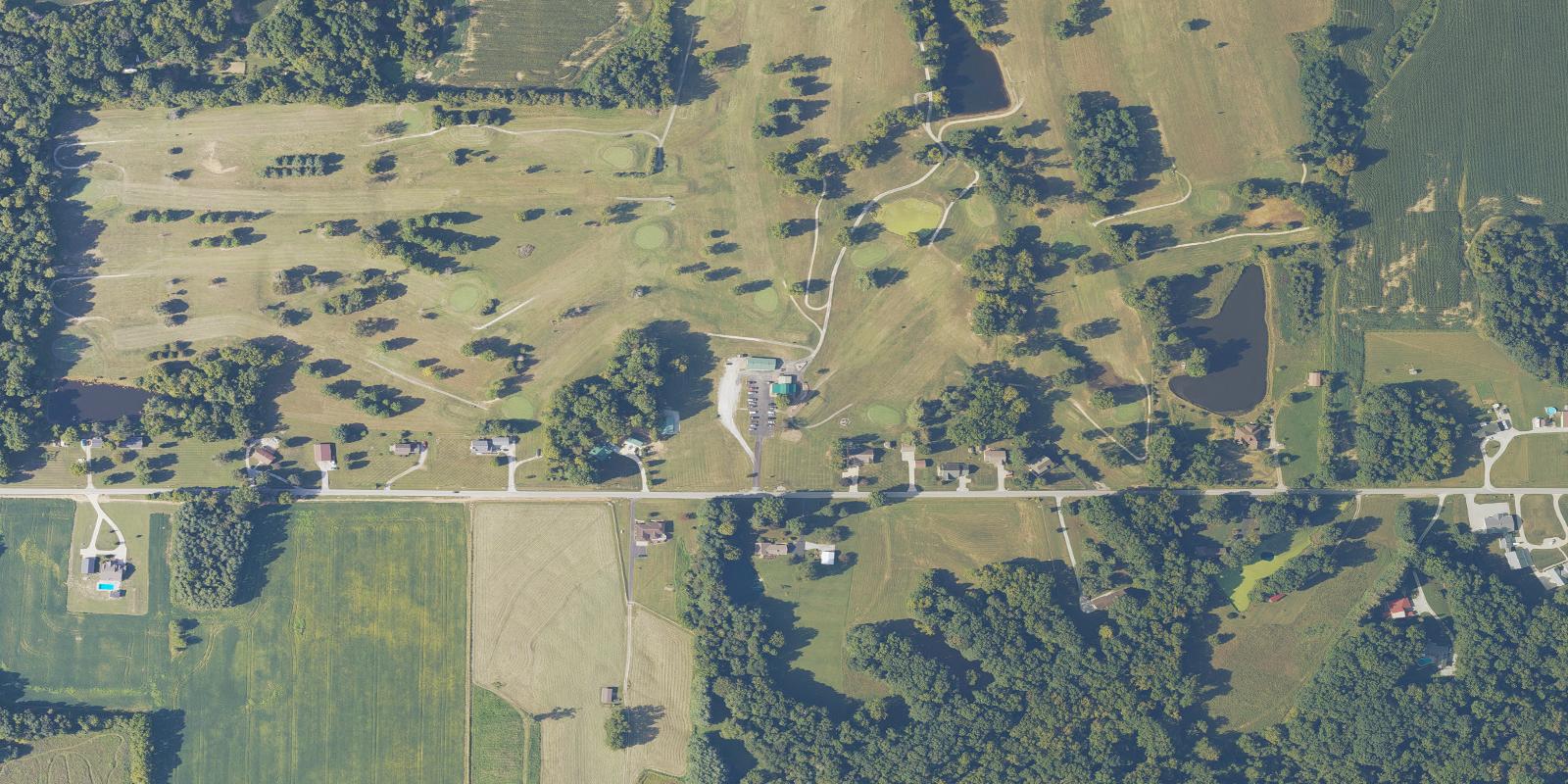 Satellite view of Clover Meadow Golf Course