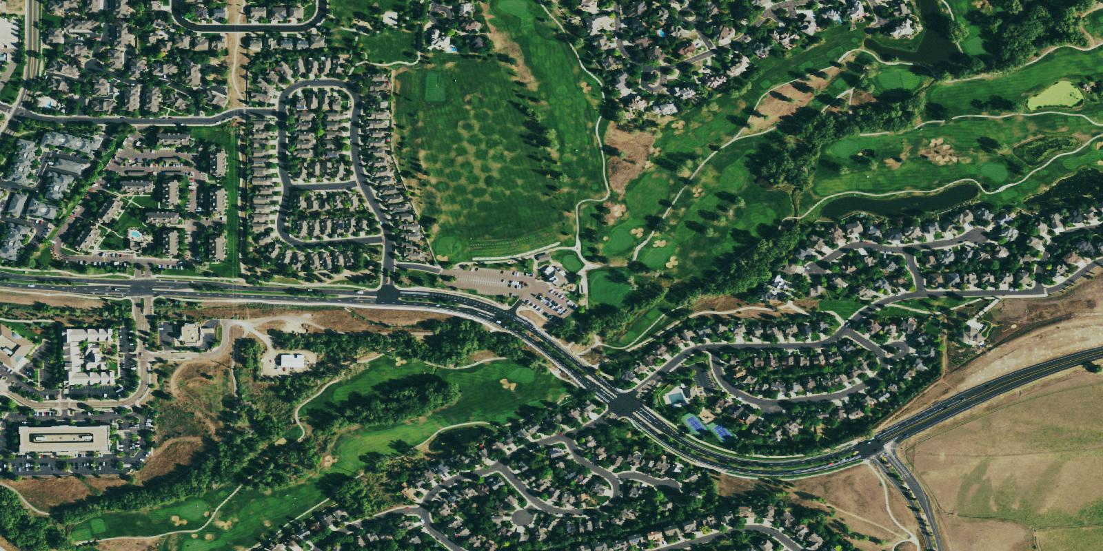 Satellite view of Coal Creek