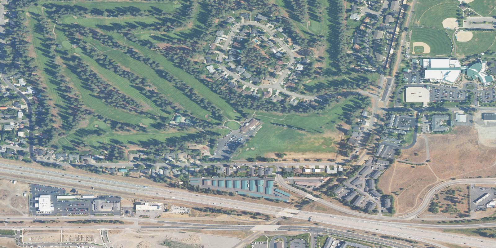 Satellite view of Coeur d' Alene Public Golf Club