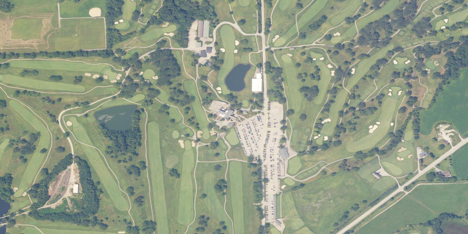 Satellite view of Cog Hill No. 4 Dubsdread