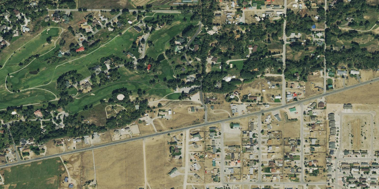 Satellite view of Collegiate Peaks Golf Course