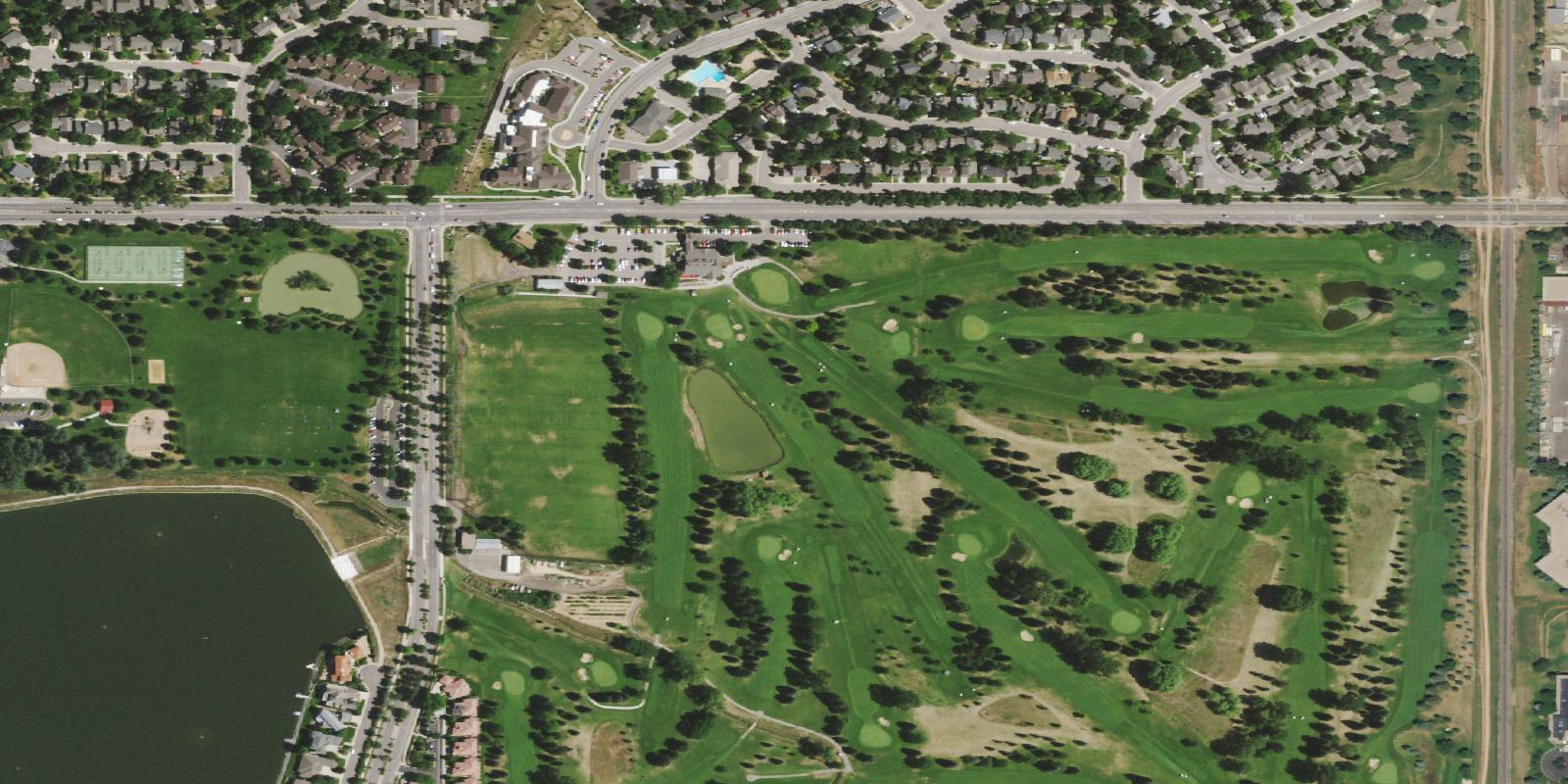 Satellite view of Collindale Golf Course