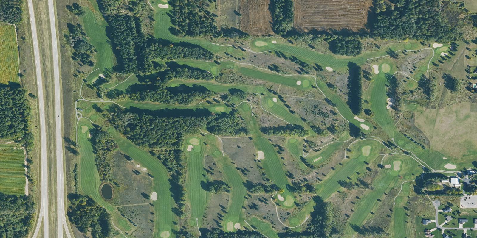 Satellite view of Colonial Heritage 9 Course