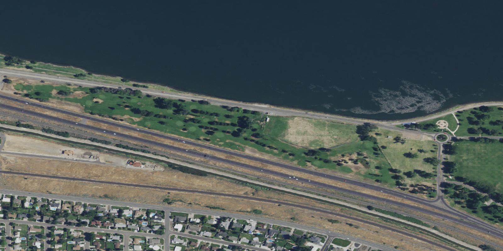 Satellite view of Columbia Park Golf Links & Driving Range