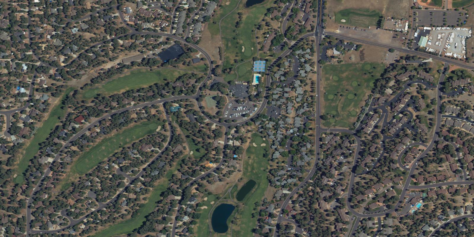 Satellite view of Continental Country Club