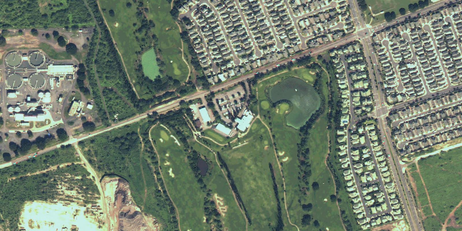 Satellite view of Coral Creek Golf Course
