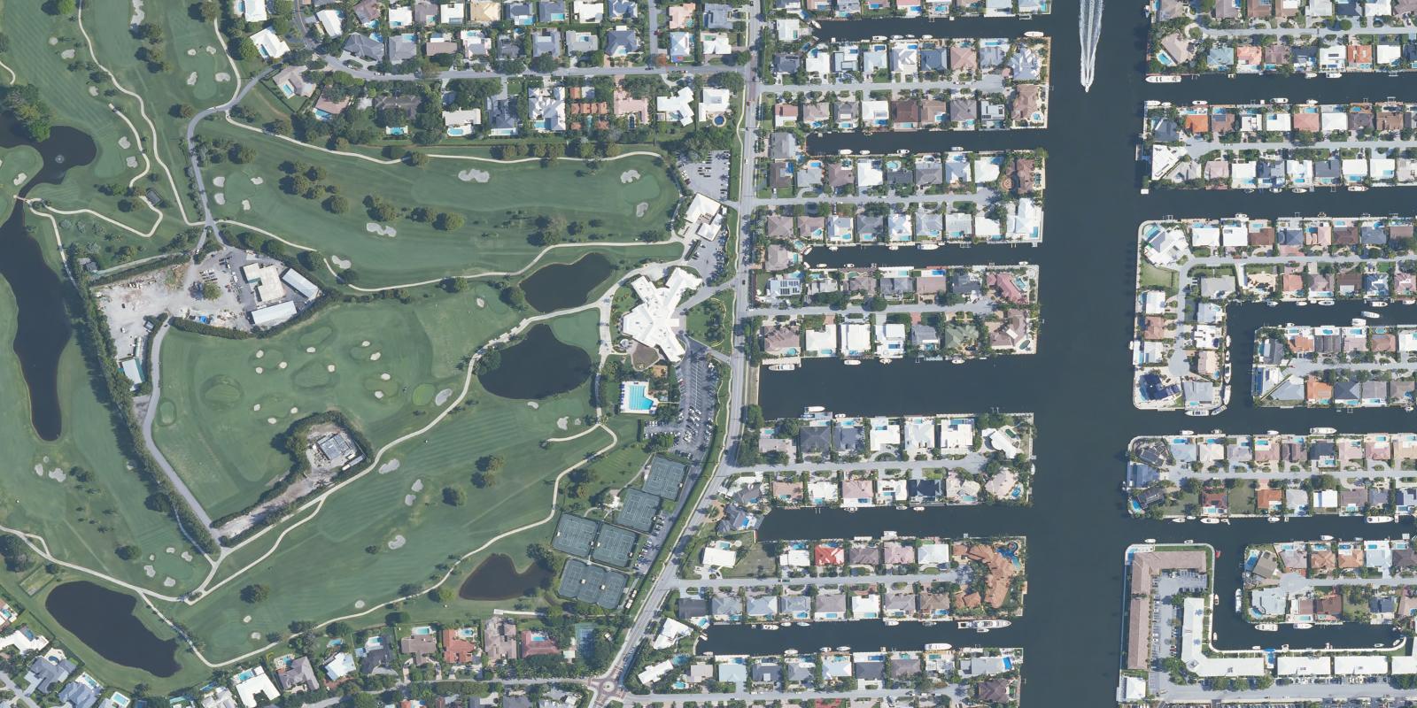 Satellite view of Coral Ridge Country Club