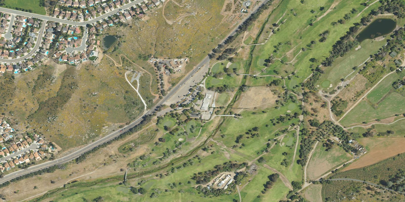 Satellite view of Cottonwood Golf Club Ivanhoe Course