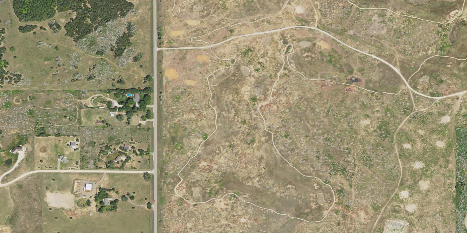 Satellite view of Cottonwood Hills Front