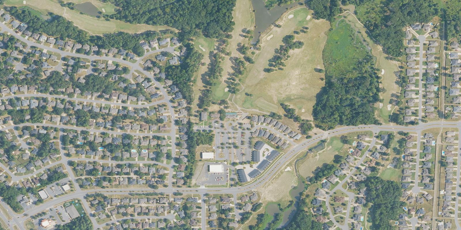 Satellite view of Country Club of Arkansas
