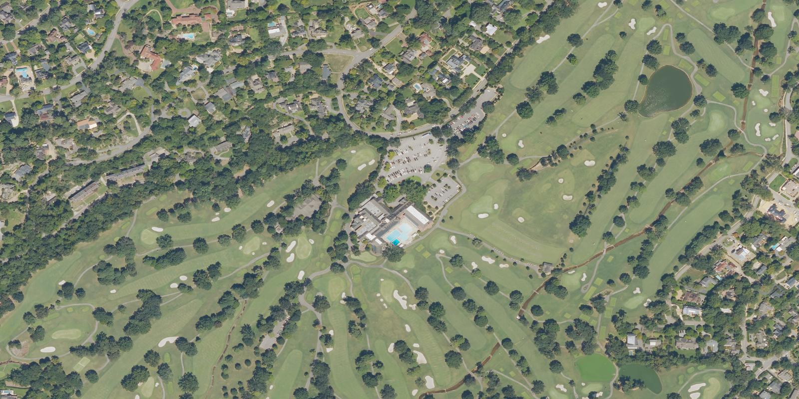 Satellite view of Country Club of Birmingham