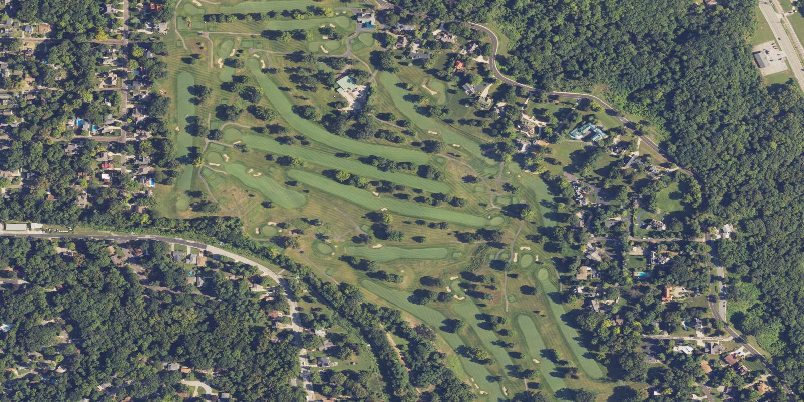 Satellite view of Country Club of Peoria Golf Course