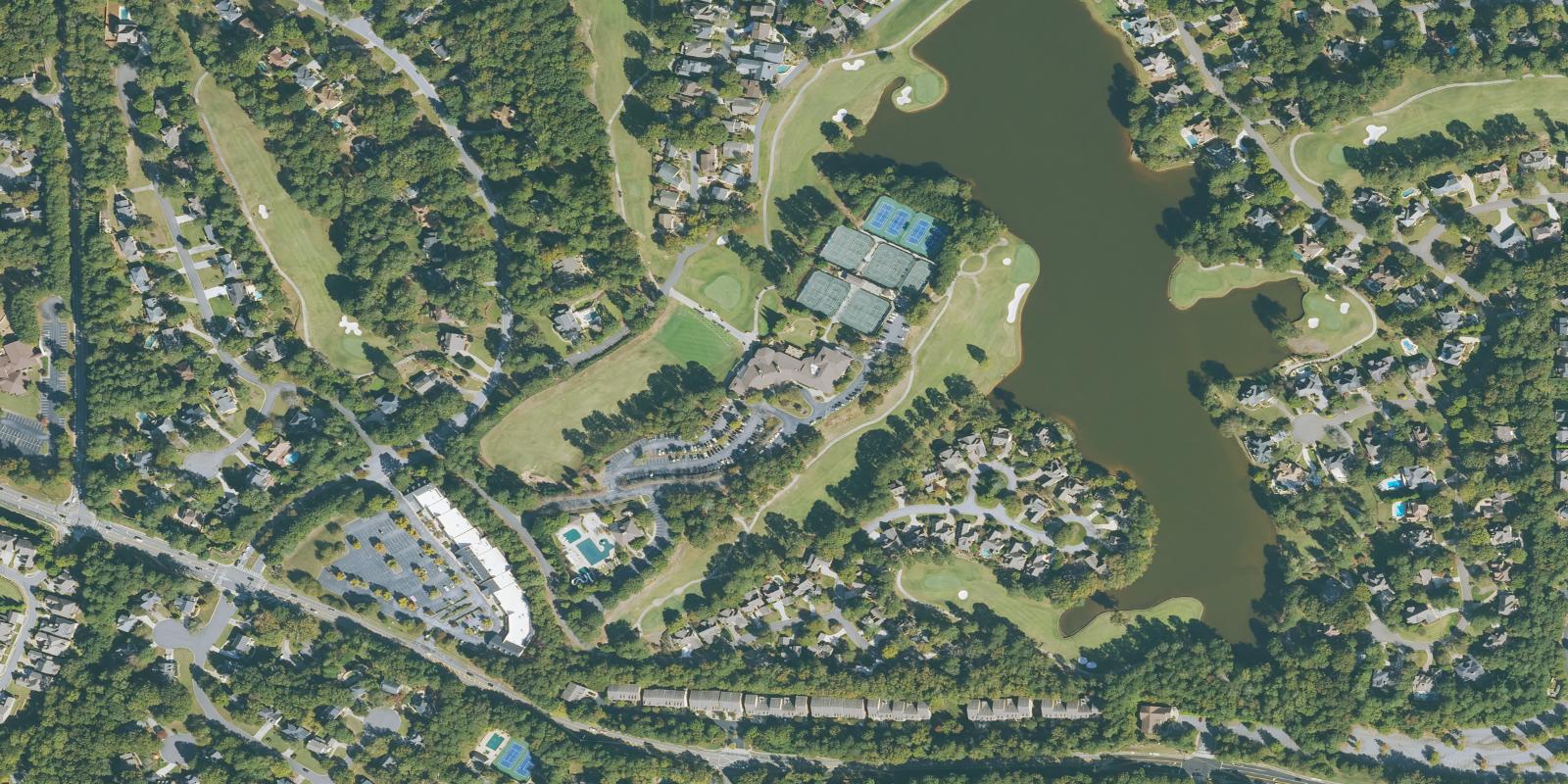 Satellite view of Country Club of Roswell