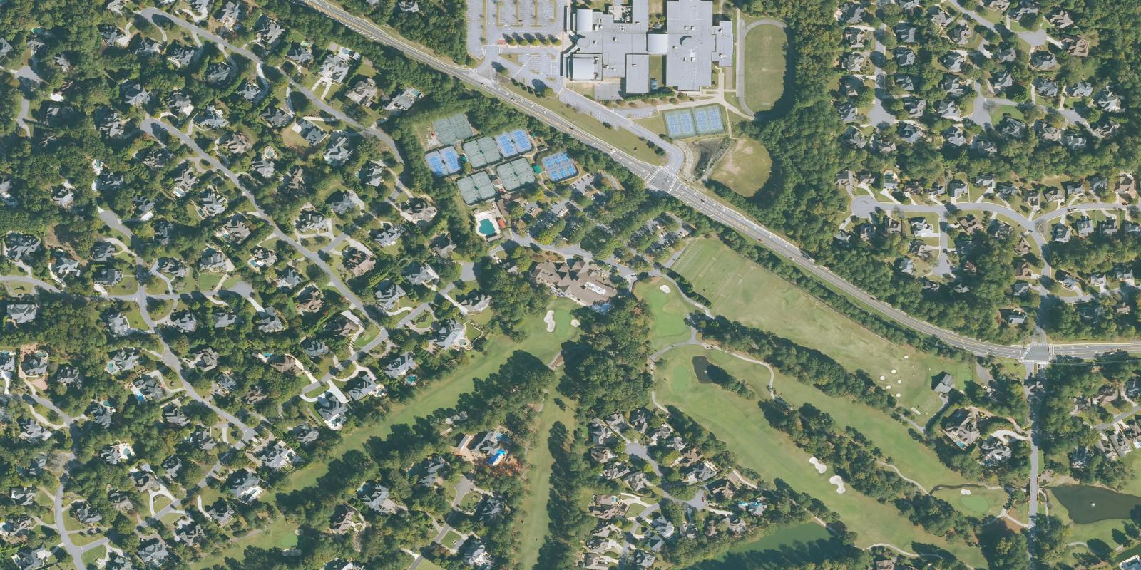 Satellite view of Country Club of the South