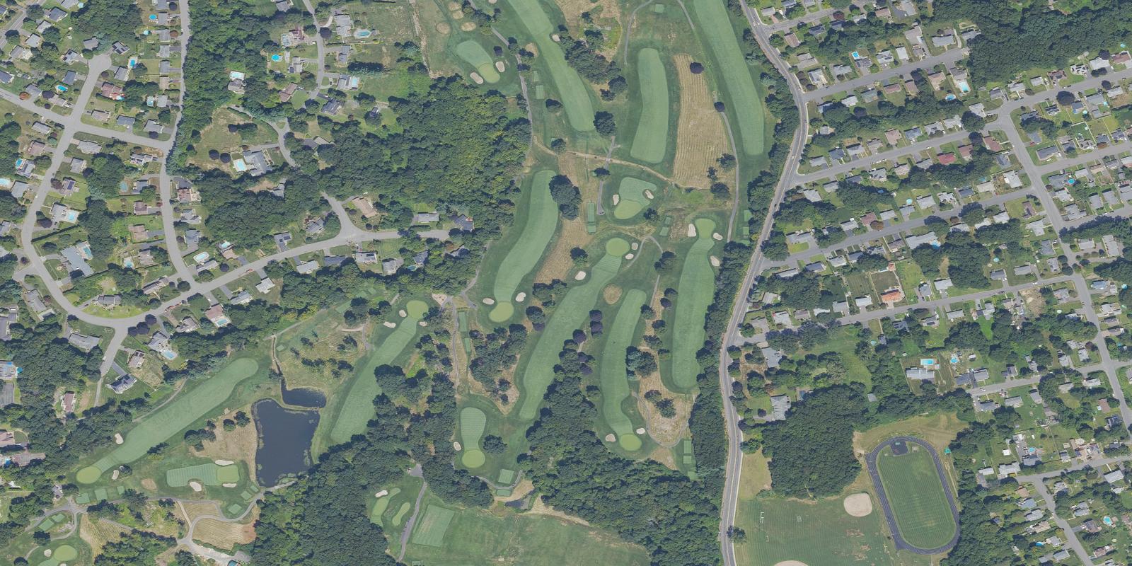 Satellite view of Country Club of Waterbury