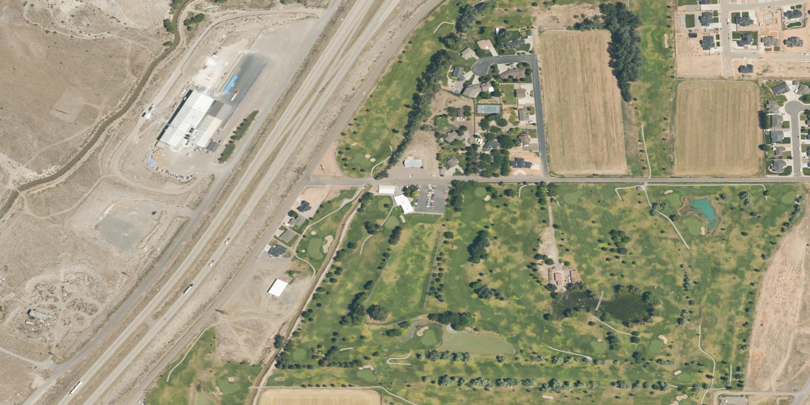 Satellite view of Cove View Golf Course