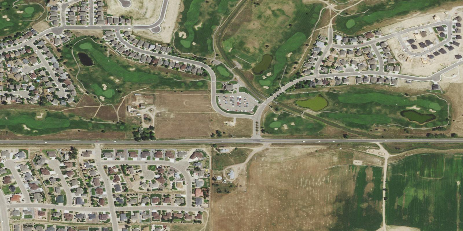 Satellite view of Coyote Creek Golf Course