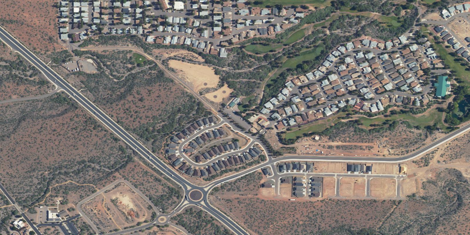 Satellite view of Coyote Trails Golf Course