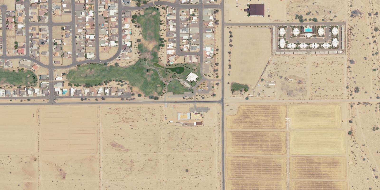 Satellite view of Coyote Wash Golf Course