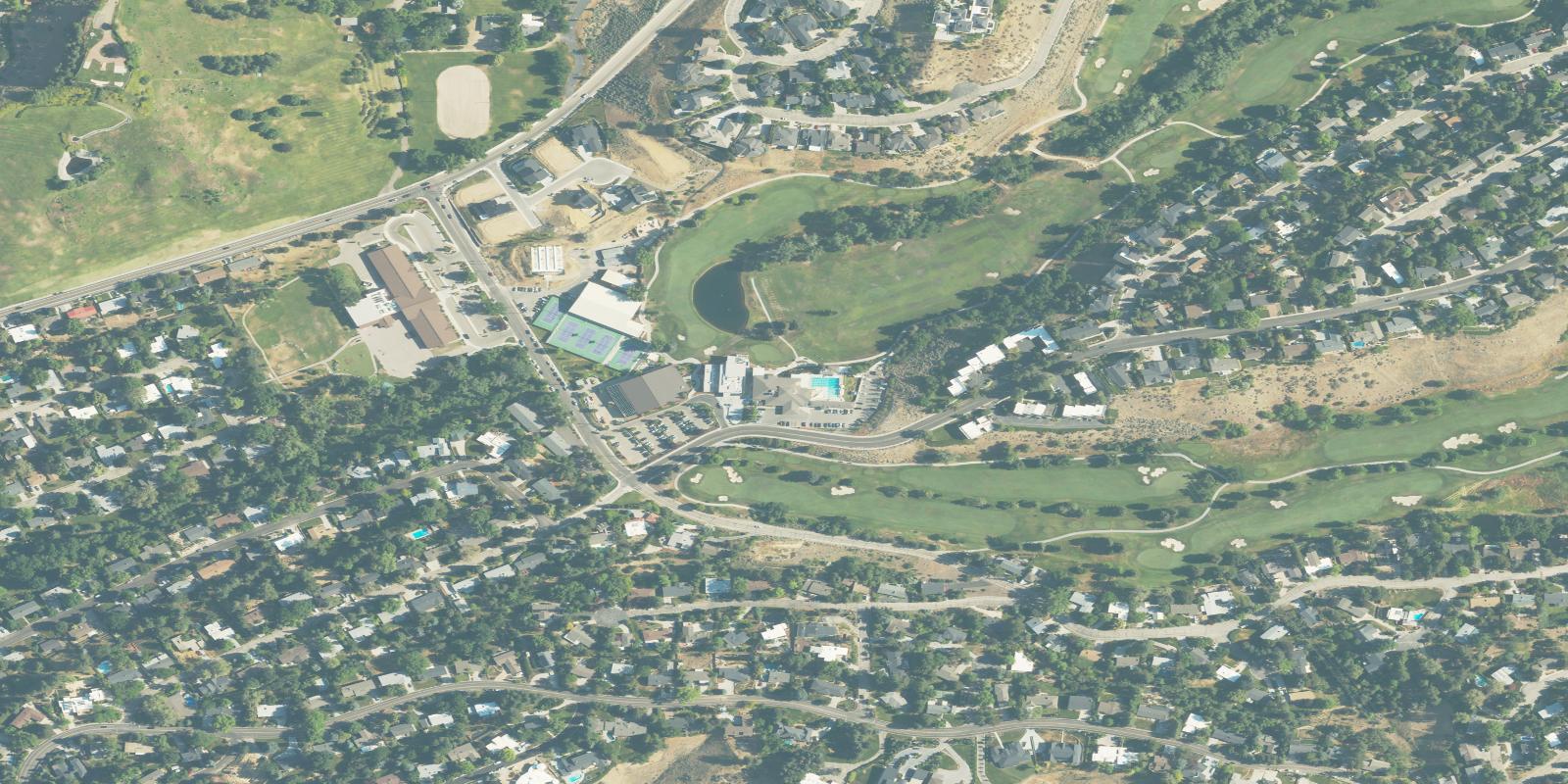 Satellite view of Crane Creek Country Club