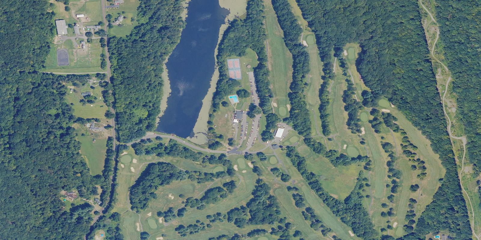 Satellite view of Crestbrook Park Golf Course