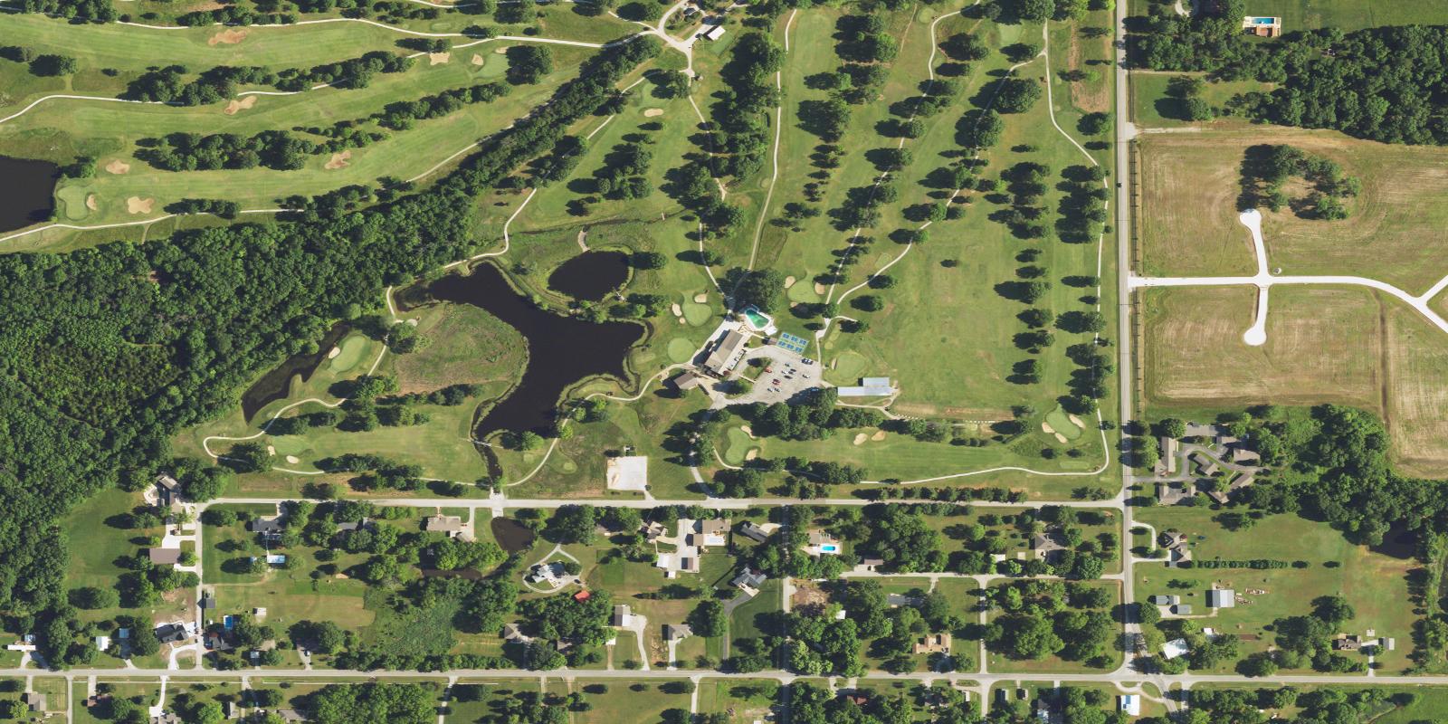 Satellite view of Crestwood Country Club