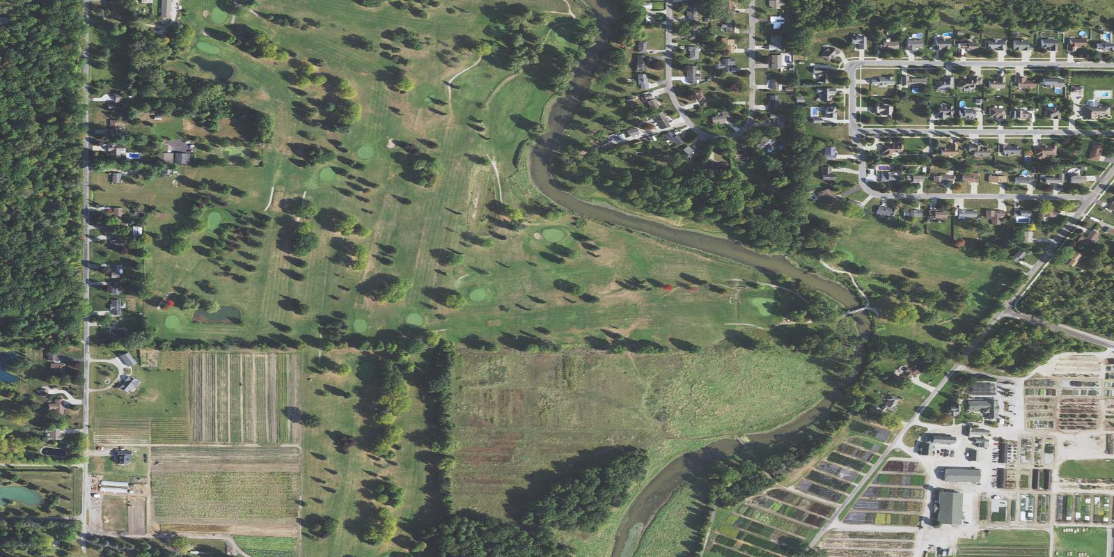 Satellite view of Crooked Creek Golf Course
