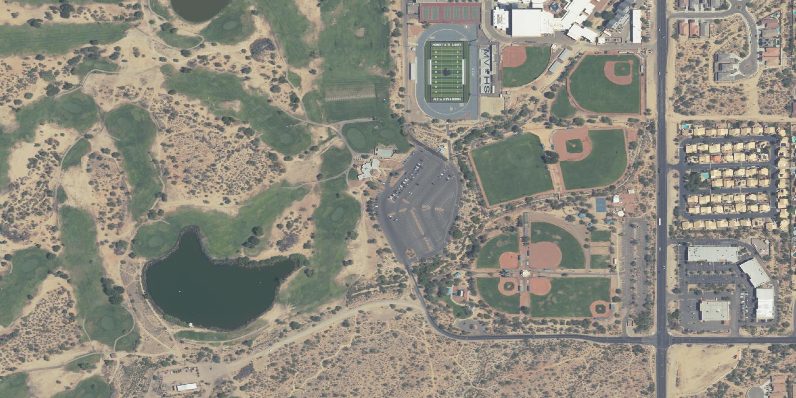 Satellite view of Crooked Tree Golf Course