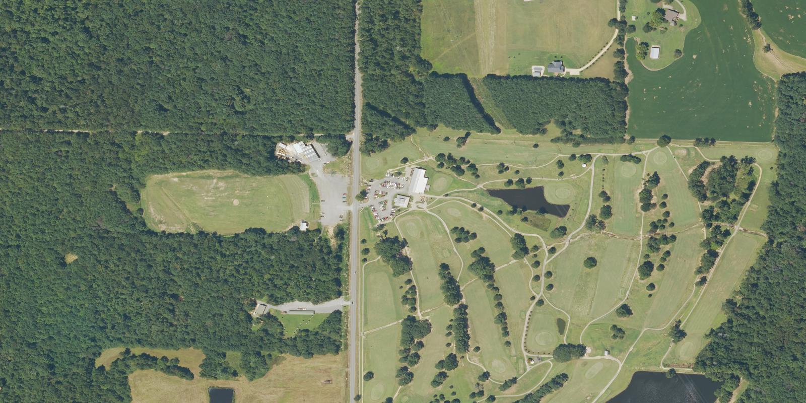 Satellite view of Cross Creek Golf Course