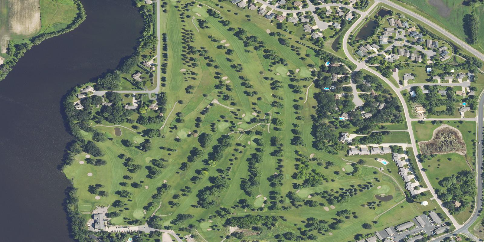 Satellite view of Crow River Country Club