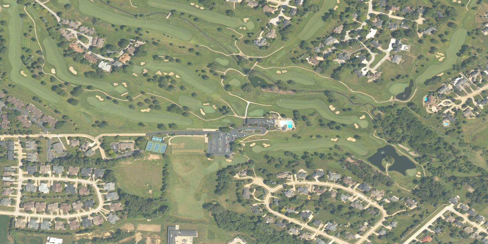 Satellite view of Crow Valley Golf Club